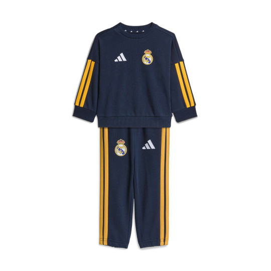adidas Real Madrid DNA Jogging Suit 2026-2027 Baby/Toddlers Dark Blue Orange White