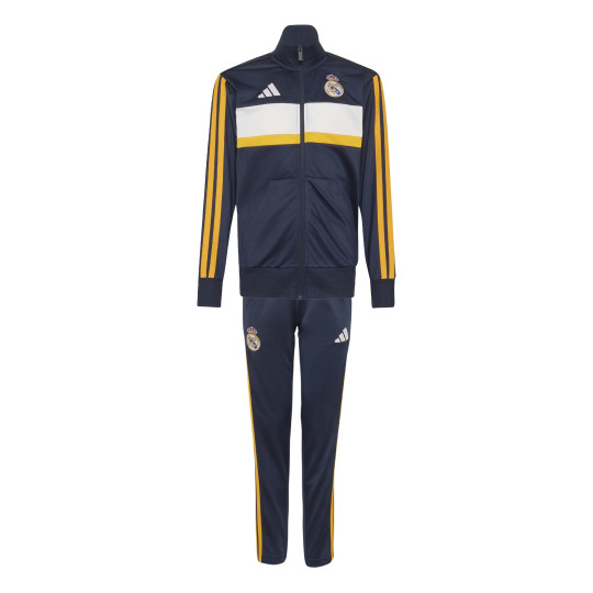 adidas Real Madrid Trainingspak 2026-2027 Kids Donkerblauw Oranje Wit