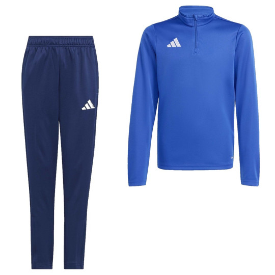 adidas Entrada 26 Trainingspak 1/4-Zip Kids Blauw Donkerblauw