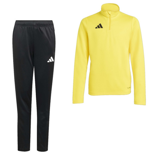 adidas Entrada 26 Trainingspak 1/4-Zip Kids Geel Zwart