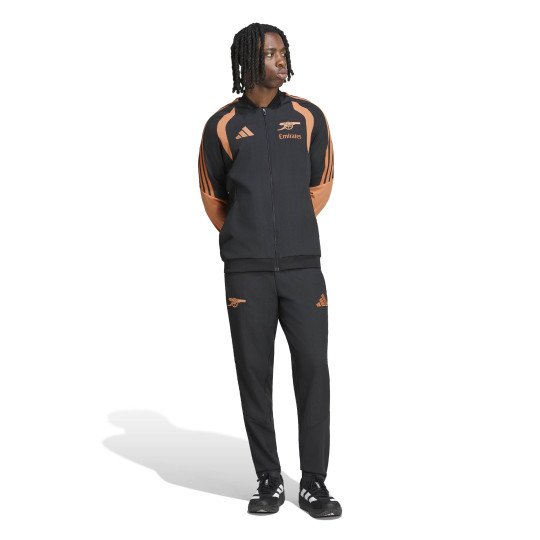 adidas Arsenal Presentation Tracksuit 2026-2027 Black Orange