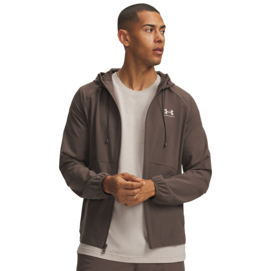 Under Armour Vibe Woven Windbreaker Donkerbruin Beige