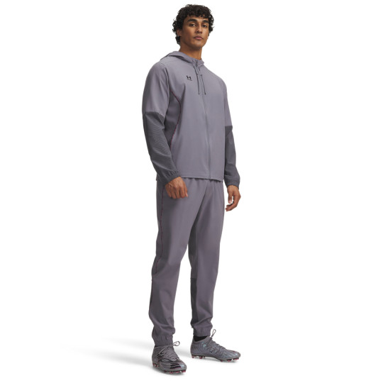 Survêtement Under Armour Challenger Pro entièrement zippé gris gris foncé noir