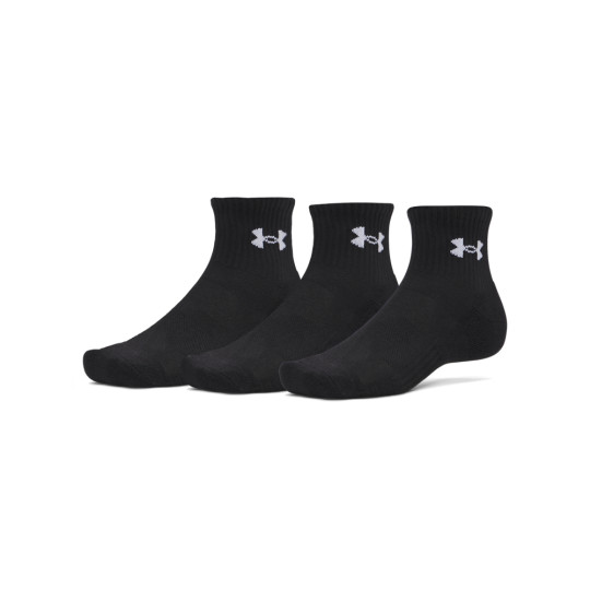 Under Armour Performance Quarter Sprotsokken 3-Pack Zwart Wit