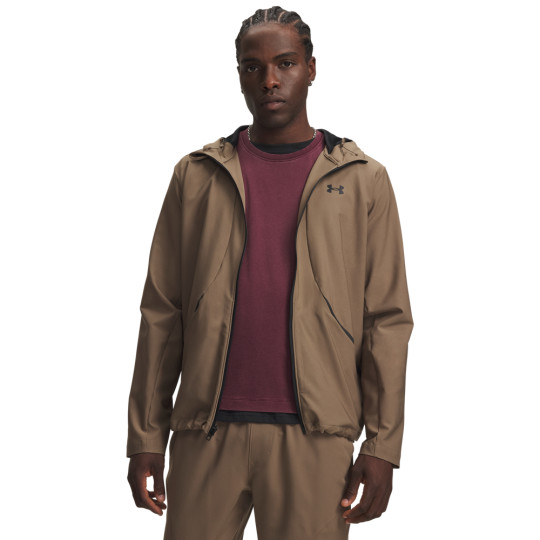 Under Armour Unstoppable Woven Jack Bruin Zwart