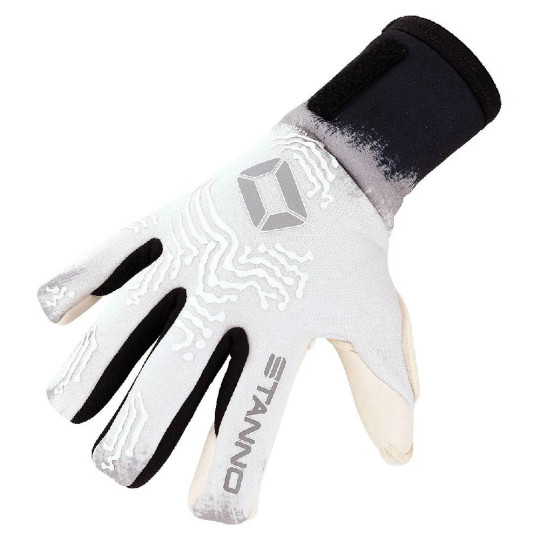 Stanno Ghost Keepershandschoenen Kids Wit Zwart Grijs
