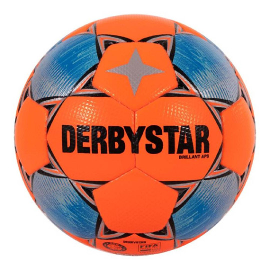 Derbystar Brillant High Visible II Voetbal Maat 5 2026-2027 Oranje Blauw