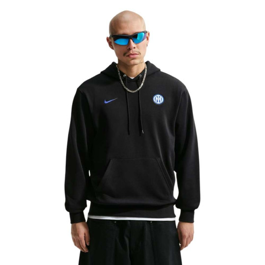 Nike Inter Milan Club Sportswear Hoodie 2026-2027 Zwart Donkerblauw Wit