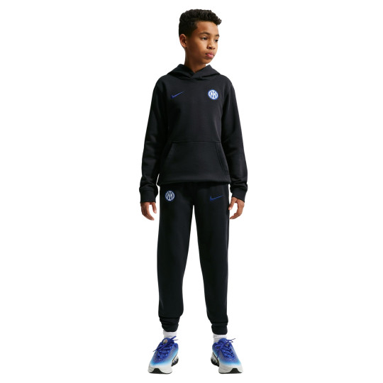 Survêtement à capuche Nike Inter Milan Club Sportswear 2026-2027 pour Enfants, noir et bleu foncé