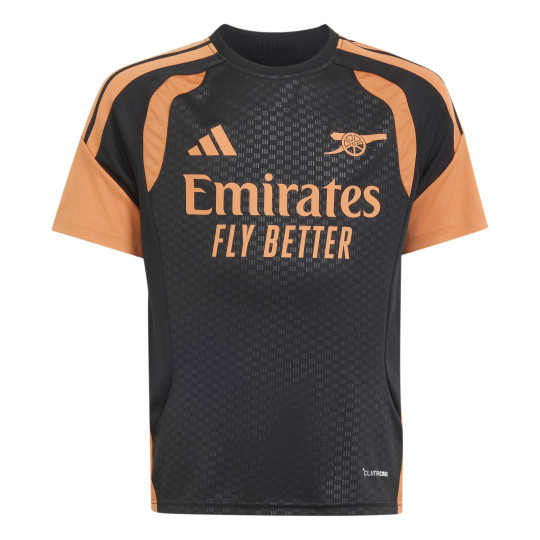 adidas Arsenal Trainingsshirt 2026-2027 Kids Zwart Oranje