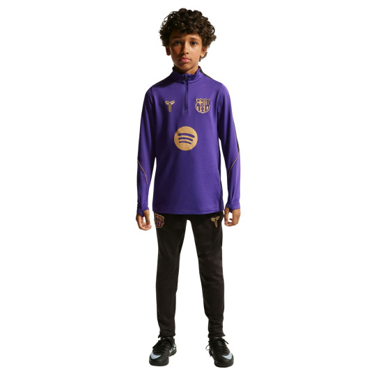Survêtement Nike FC Barcelona Strike 1/4-Zip 2026-2027 pour Enfants, violet, noir, or