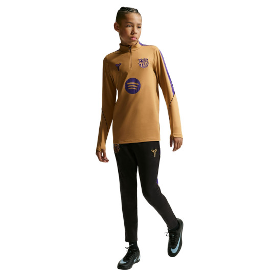 Survêtement Nike FC Barcelona Strike 1/4-Zip 2026-2027 pour Enfants Doré Noir Violet