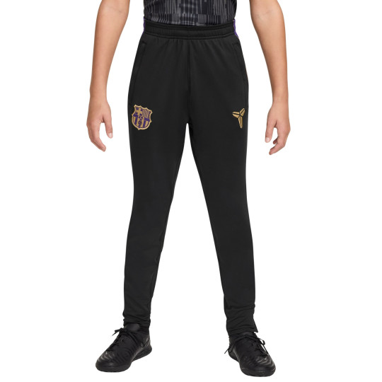 Pantalon d'entraînement Nike FC Barcelona Strike 2026-2027 pour enfants, noir, violet, or