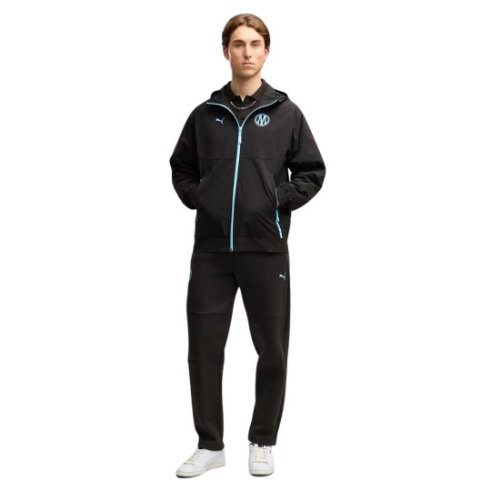PUMA Olympique Marseille Pumatech Woven Trainingspak 2026-2027 Zwart Blauw