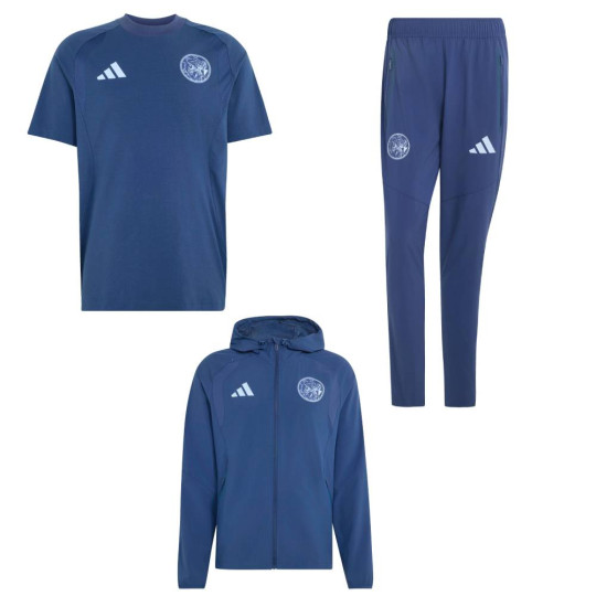 adidas Ajax Tiro Travel Full Set 2026-2027 Dark Blue Light Blue
