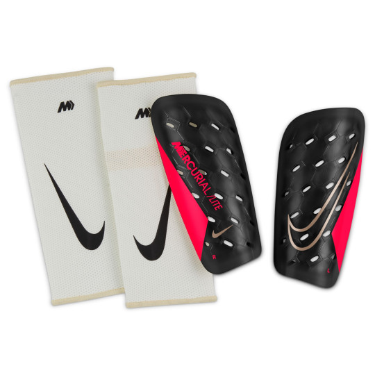 Nike Mercurial Lite Scheenbeschermers Zwart Felrood Goud
