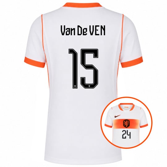 Nike Dutch Team Van De Ven 15 Away Shirt 2026-2028 Kids
