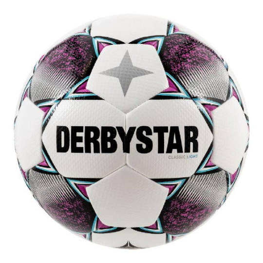 Derbystar Classic Energy Light II Voetbal 8 x 1 Vlakken Maat 5 Wit Roze Blauw Zwart