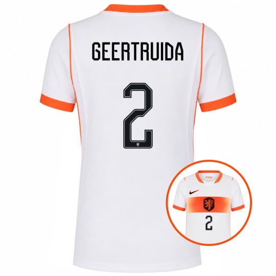 Nike Dutch Team Geertruida 2 Away Shirt 2026-2028 Kids