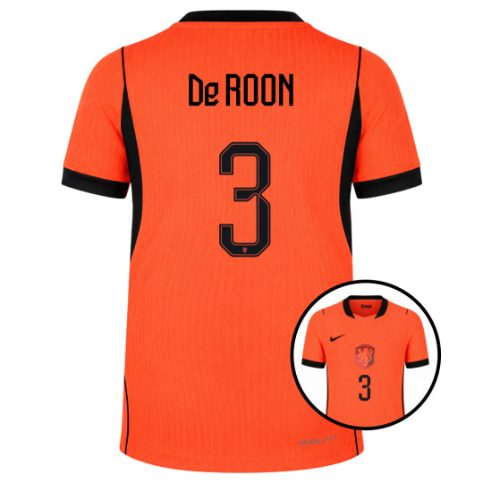 Nike Netherlands De Roon 3 Authentic Home Shirt 2026-2028 Kids