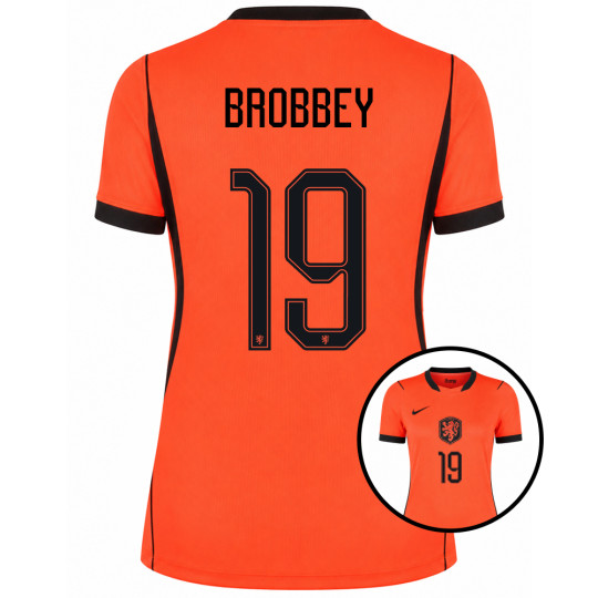 Nike Dutch Team Brobbey 19 Home Shirt 2026-2028 Women