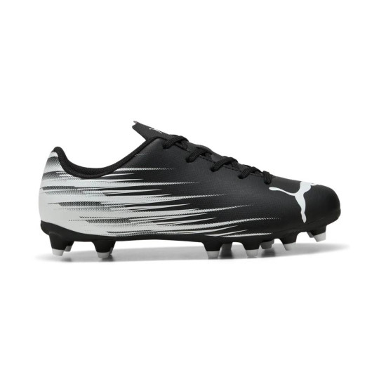 PUMA Attacanto II Gras / Kunstgras Voetbalschoenen (MG) Kids Zwart Wit