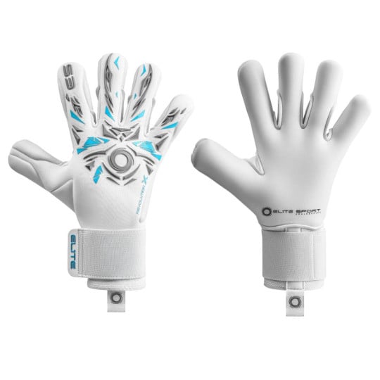 Elite Sport Neo Revolution x AR Keepershandschoenen Wit Zilvergrijs Felblauw