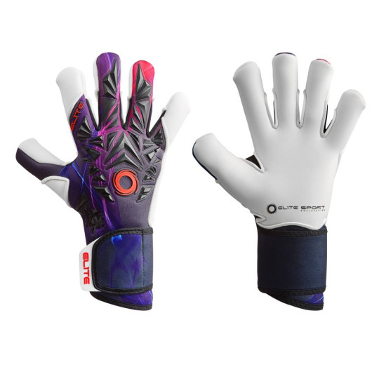 Elite Sport Energy Keepershandschoenen Zwart Blauw Paars Rood