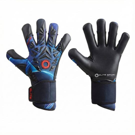 Elite Sport Quantum Keepershandschoenen Zwart Blauw Rood