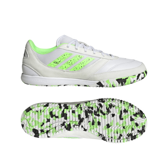 adidas Top Sala Competition II Chaussures de Foot en Salle (IN) Blanc Vert Clair Noir