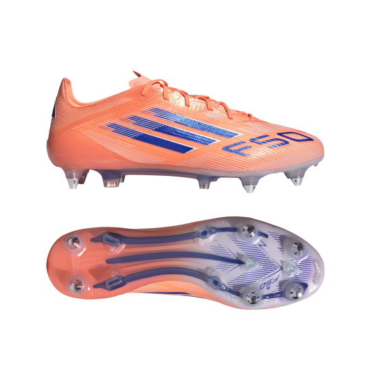 adidas F50 Elite IJzeren-Nop Voetbalschoenen (SG) Oranje Blauw Wit