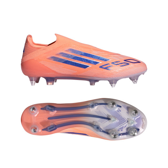 adidas F50 Elite Veterloze IJzeren-Nop Voetbalschoenen (SG) Oranje Blauw Wit