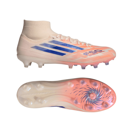 adidas F50 Sparkfusion Pro Gras / Kunstgras Voetbalschoenen (MG) Dames Oranje Blauw