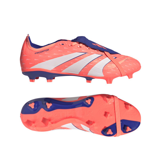adidas Predator League FT Gras / Kunstgras Voetbalschoenen (MG) Oranje Wit Blauw