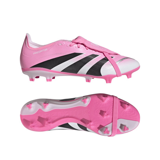 adidas Predator League FT Gras / Kunstgras Voetbalschoenen (MG) Roze Zwart Wit