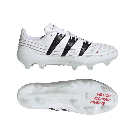 adidas Predator 94 Reverse Gras Voetbalschoenen (FG) Wit Zwart
