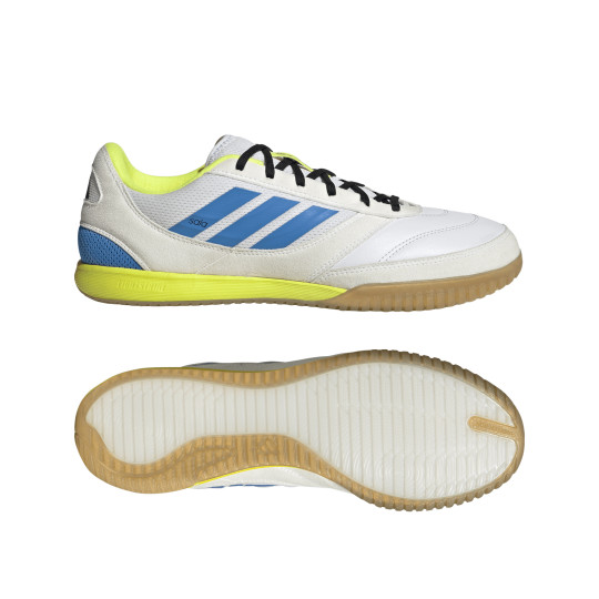 adidas Top Sala Competition II Zaalvoetbalschoenen (IN) Wit Blauw Neongeel Zwart