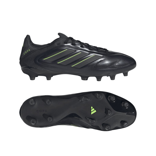 adidas Copa Pure III Pro Gazon Naturel Chaussures de Foot (FG) Noir Gris Foncé Vert