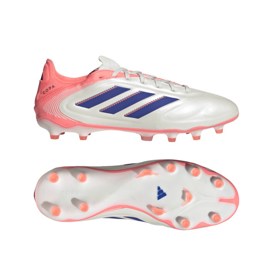 adidas Copa Pure III Pro Gras Voetbalschoenen (FG) Gebroken Wit Blauw Roze