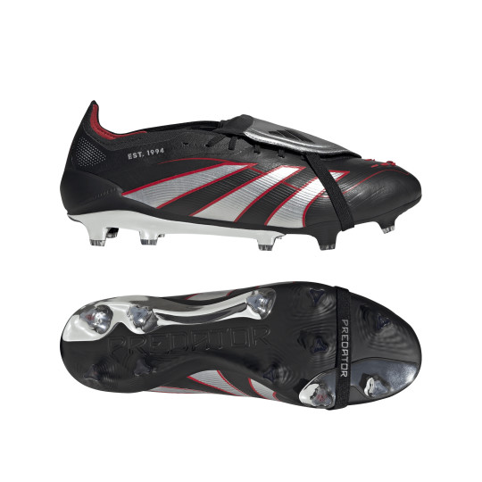 adidas Predator Elite FT Limited Edition Gras Voetbalschoenen (FG) Zwart Zilver Rood