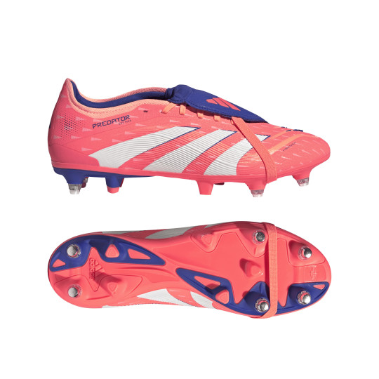 adidas Predator Pro FT Crampons Vissés Chaussures de Foot (SG) Orange Blanc Bleu