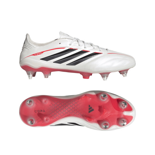 adidas Copa Pure IV Elite IJzeren-Nop Voetbalschoenen (SG) Wit Zwart Rood