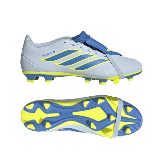 adidas Predator Club FT Gras / Kunstgras Voetbalschoenen (MG) Lichtblauw Blauw Geel