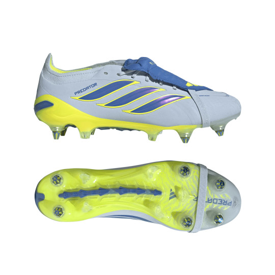 adidas Predator Elite FT IJzeren-Nop Voetbalschoenen (SG) Lichtblauw Blauw Geel