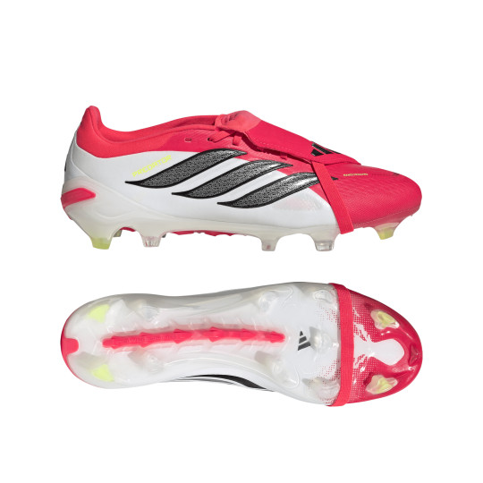 adidas Predator Pro FT Gras Voetbalschoenen (FG) Rood Wit Zwart
