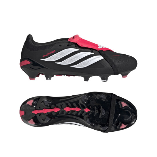 adidas Predator Pro FT Gras Voetbalschoenen (FG) Zwart Wit Rood