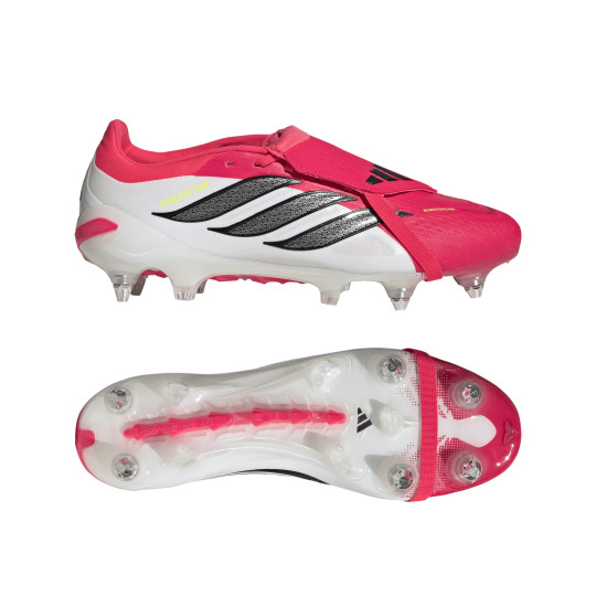 adidas Predator Pro FT IJzeren-Nop Voetbalschoenen (SG) Rood Wit Zwart