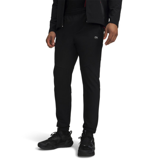 Pantalon d'entraînement pour l'hiver Under Armour Utility Woven, noir, gris foncé, blanc