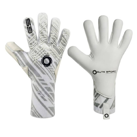 Elite Sport T1W Knit Keepershandschoenen Wit Zwart