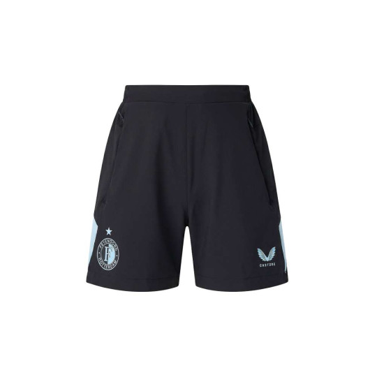 Castore Feyenoord Trainingsbroekje 2026-2027 Kids Zwart Lichtblauw